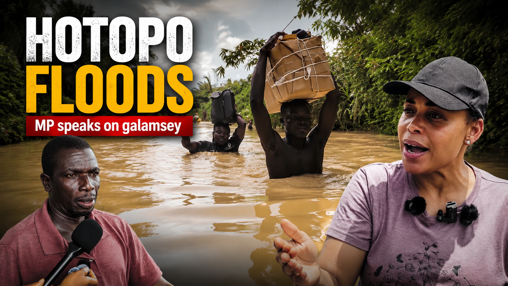 Mavis Bissue Visits Flooded Hotopo